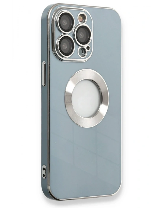 Newface iPhone 13 Pro Max Kılıf Store Silikon - Sierra Blue