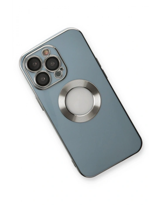 Newface iPhone 13 Pro Max Kılıf Store Silikon - Sierra Blue