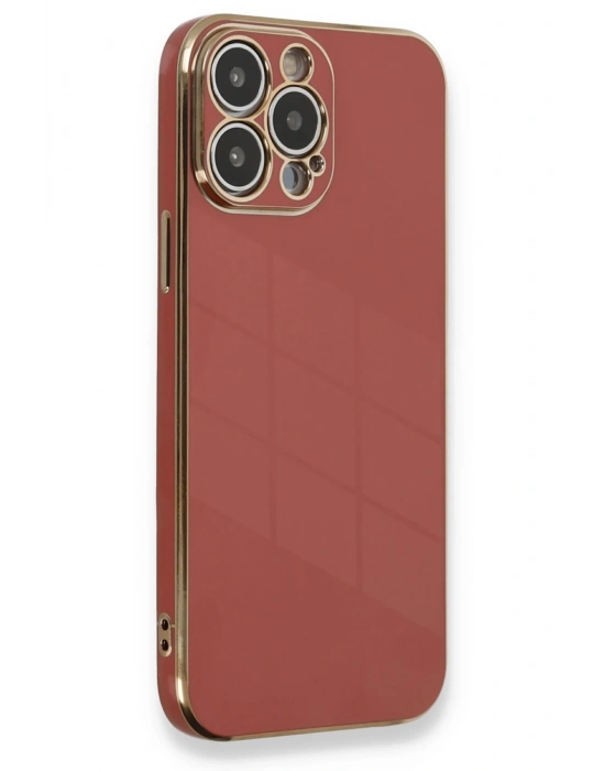 Newface iPhone 13 Pro Max Kılıf Volet Silikon - Kırmızı