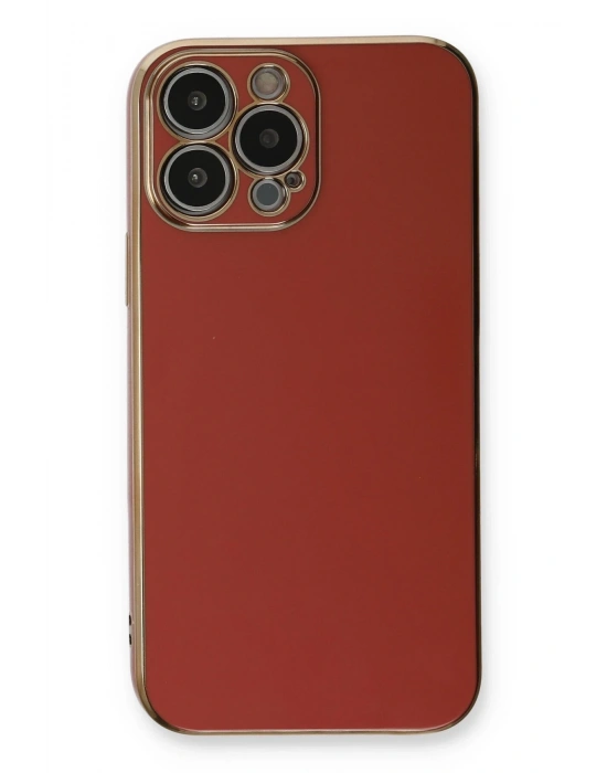 Newface iPhone 13 Pro Max Kılıf Volet Silikon - Kırmızı