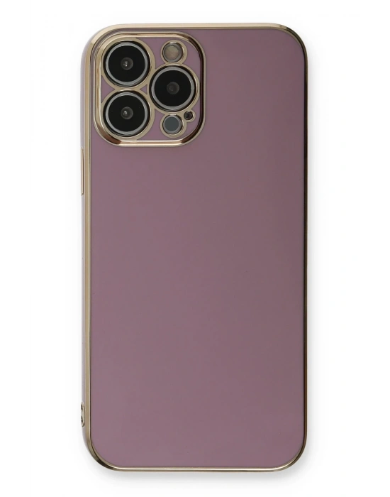 Newface iPhone 13 Pro Max Kılıf Volet Silikon - Mor