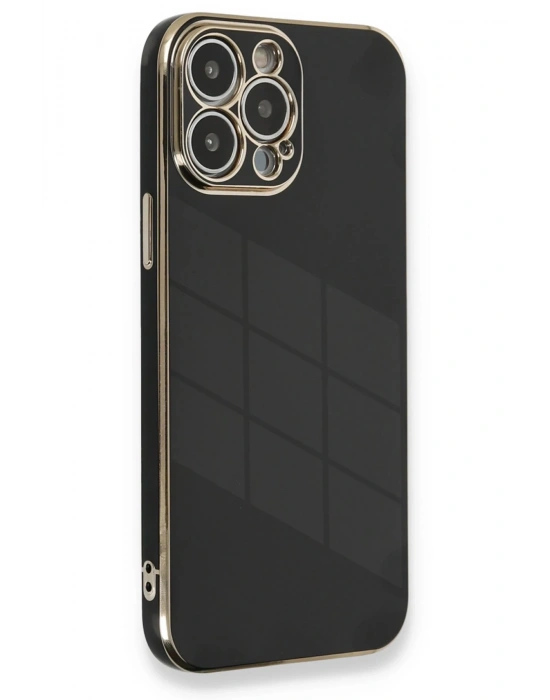 Newface iPhone 13 Pro Max Kılıf Volet Silikon - Siyah