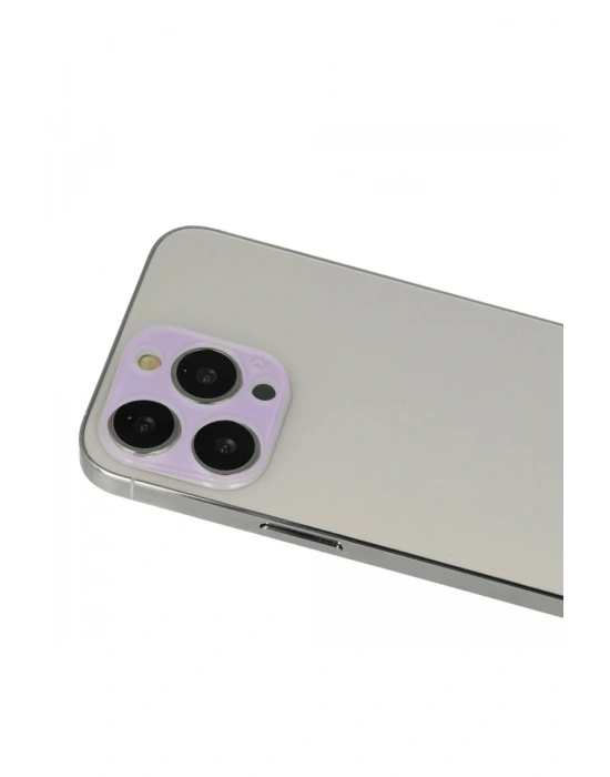 Newface iPhone 13 Pro Max Rainbow Kamera Lens Koruma Cam - Mor
