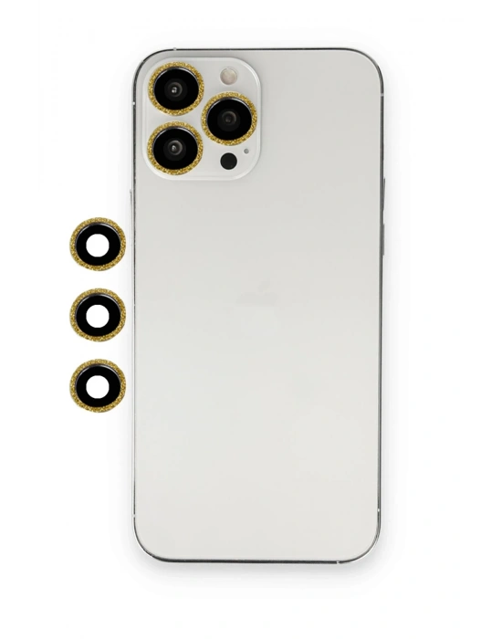 Newface iPhone 13 Pro Max Shine Kamera Lens - Gold