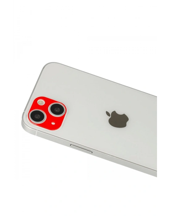 Newface iPhone 13 Rainbow Kamera Lens Koruma Cam - Kırmızı