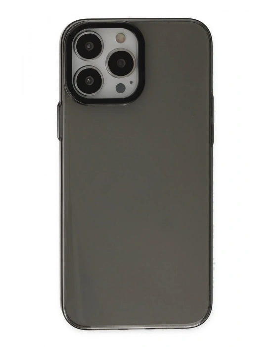 Newface iPhone 14 Pro Kılıf Anka PC Sert Metal Kapak - Siyah