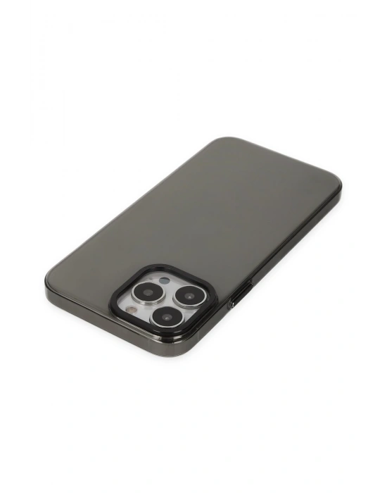 Newface iPhone 14 Pro Kılıf Anka PC Sert Metal Kapak - Siyah