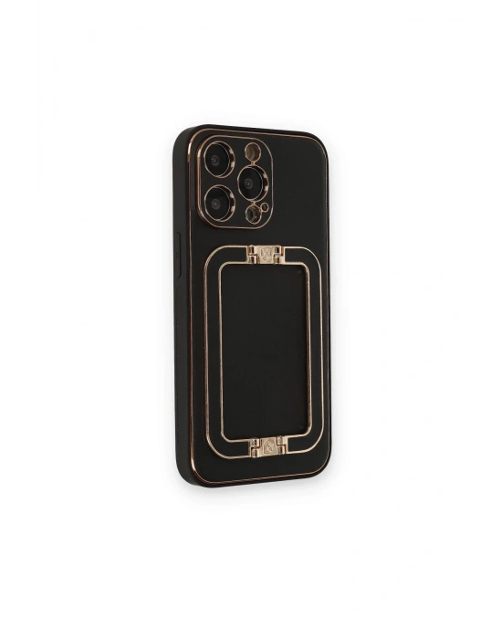 Newface iPhone 14 Pro Kılıf Coco Elit Kapak - Siyah