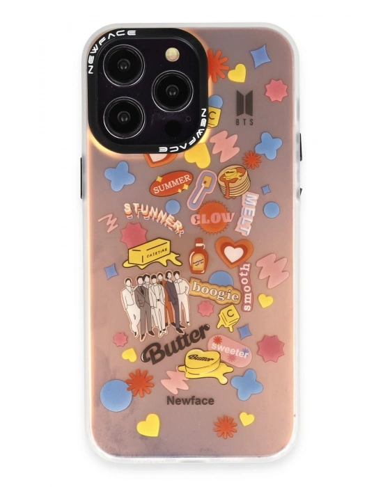 Newface iPhone 14 Pro Kılıf Estoril Desenli Kapak - Estoril - 16