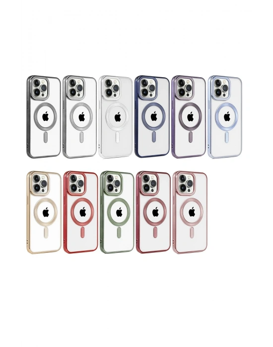 Newface iPhone 14 Pro Kılıf Kronos Magsafe Kapak - Siyah