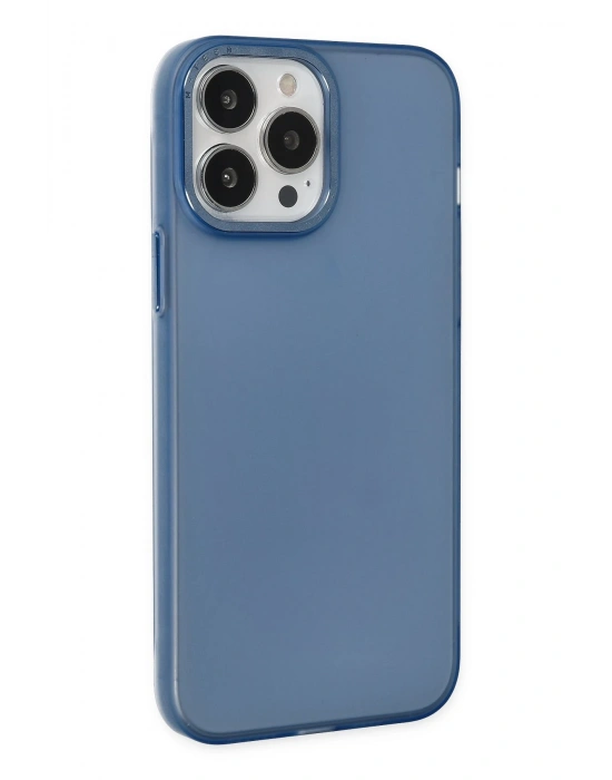 Newface iPhone 14 Pro Kılıf Modos Metal Kapak - Lacivert