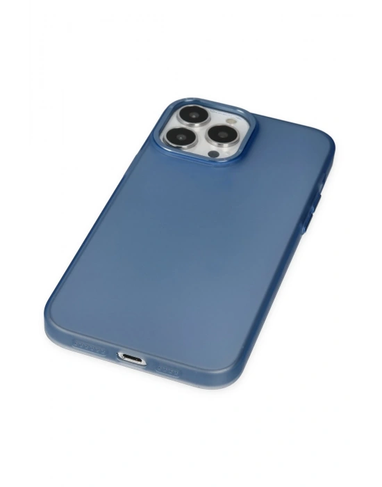 Newface iPhone 14 Pro Kılıf Modos Metal Kapak - Lacivert