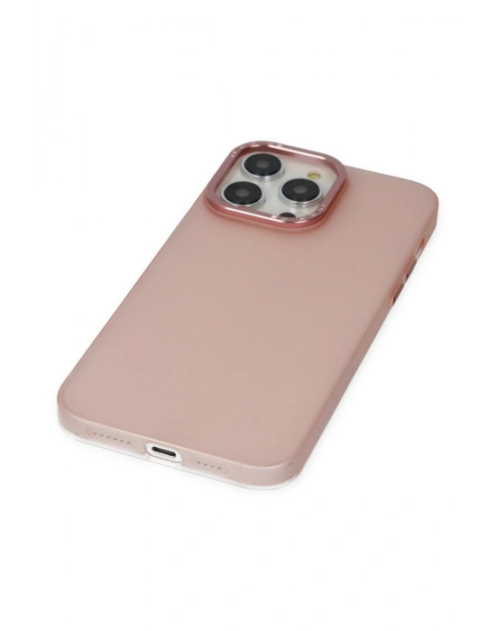 Newface iPhone 14 Pro Kılıf Modos Metal Kapak - Pembe
