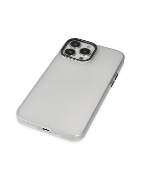 Newface iPhone 14 Pro Kılıf Modos Metal Kapak - Şeffaf