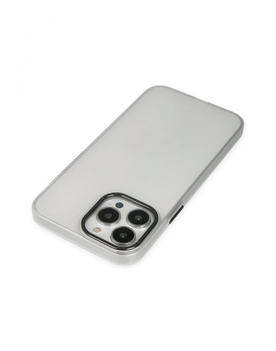 Newface iPhone 14 Pro Kılıf Modos Metal Kapak - Şeffaf