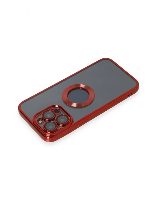 Newface iPhone 14 Pro Kılıf Slot Silikon - Kırmızı