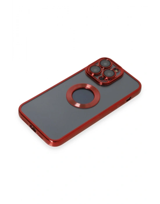 Newface iPhone 14 Pro Kılıf Slot Silikon - Kırmızı