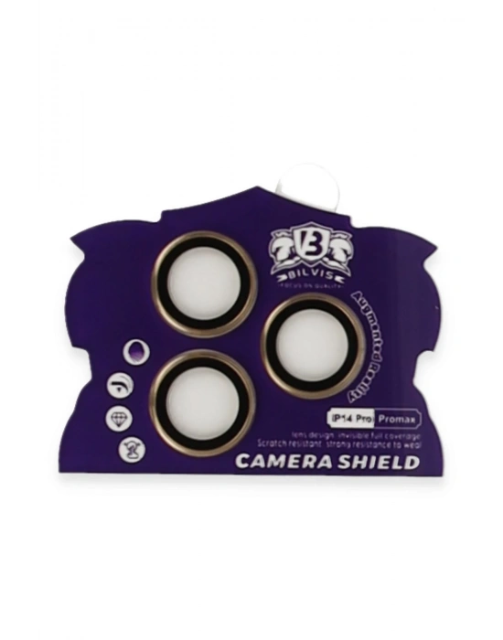 Newface iPhone 14 Pro Max Bilvis Titan Kamera Lens - Gold