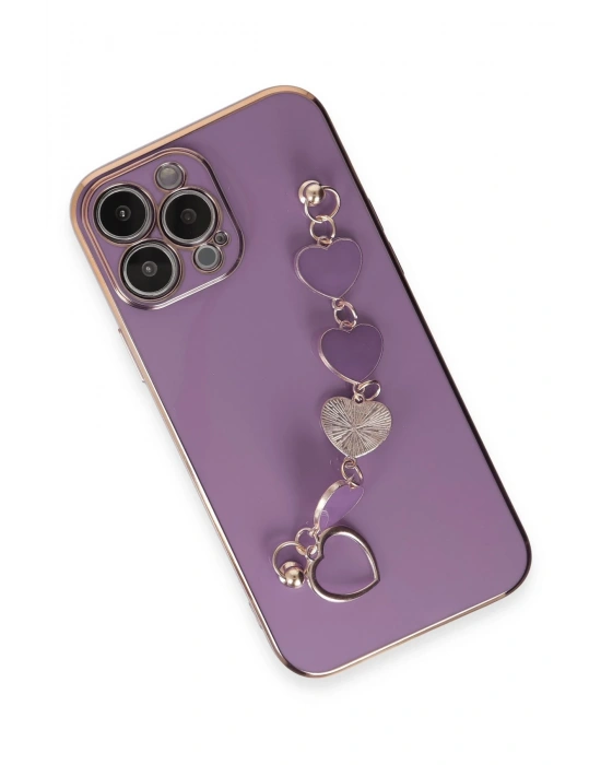 Newface iPhone 14 Pro Max Kılıf Esila Silikon - Mor