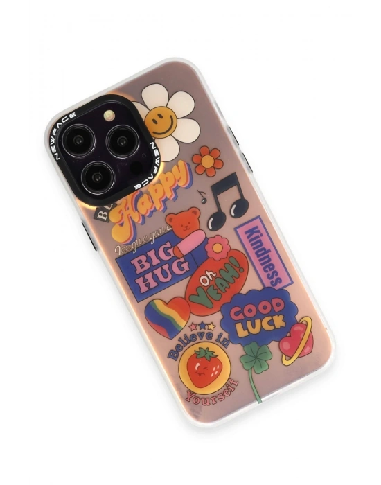 Newface iPhone 14 Pro Max Kılıf Estoril Desenli Kapak - Estoril - 15