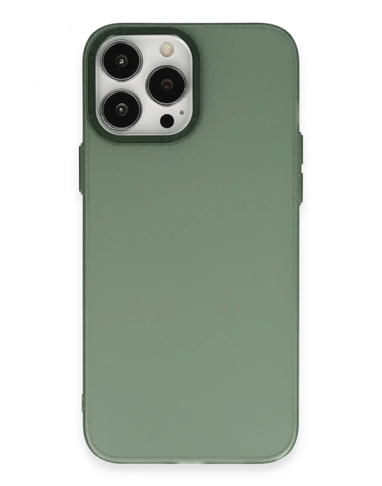 Newface iPhone 14 Pro Max Kılıf Modos Metal Kapak - Koyu Yeşil