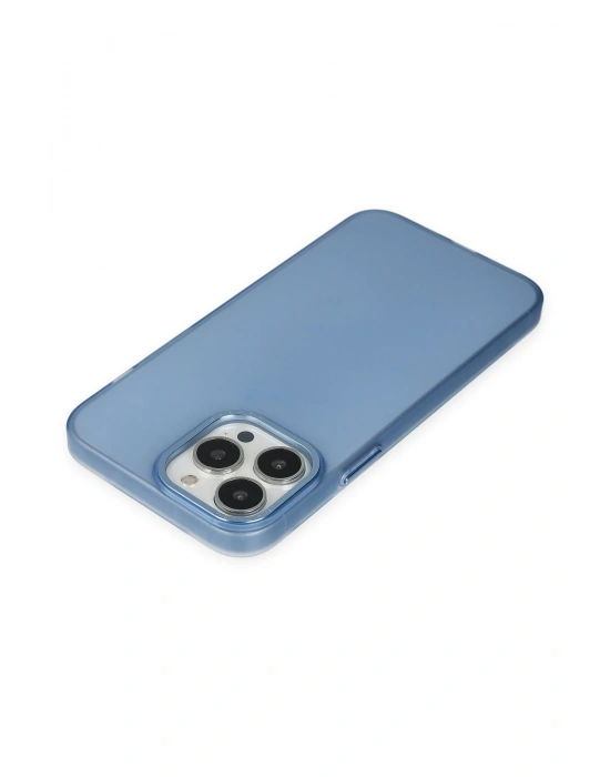 Newface iPhone 14 Pro Max Kılıf Modos Metal Kapak - Mavi