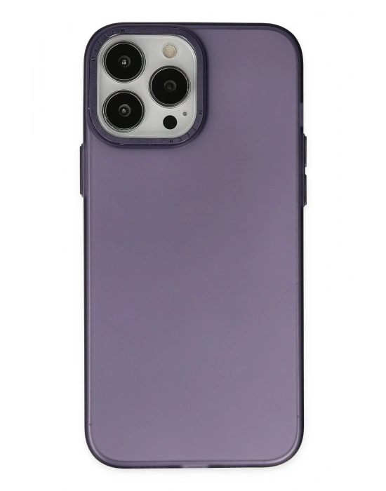 Newface iPhone 14 Pro Max Kılıf Modos Metal Kapak - Mor