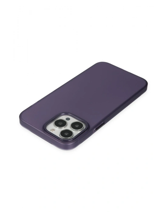 Newface iPhone 14 Pro Max Kılıf Modos Metal Kapak - Mor