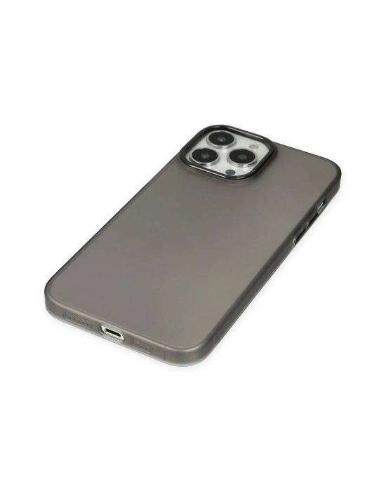 Newface iPhone 14 Pro Max Kılıf Modos Metal Kapak - Siyah