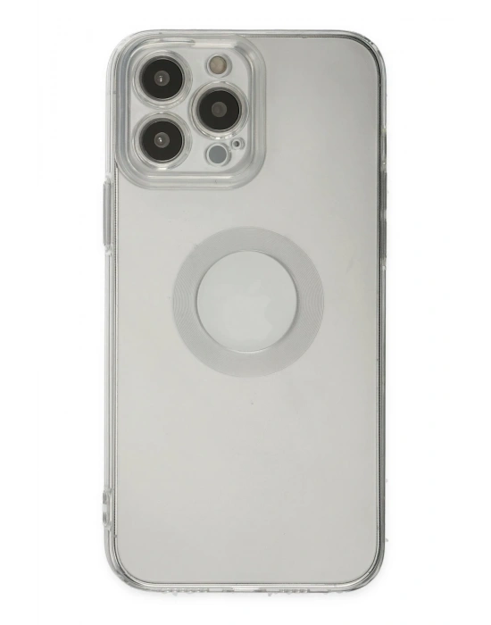 Newface iPhone 14 Pro Max Kılıf Santa Lens Silikon - Şeffaf