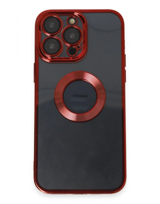 Newface iPhone 14 Pro Max Kılıf Slot Silikon - Kırmızı