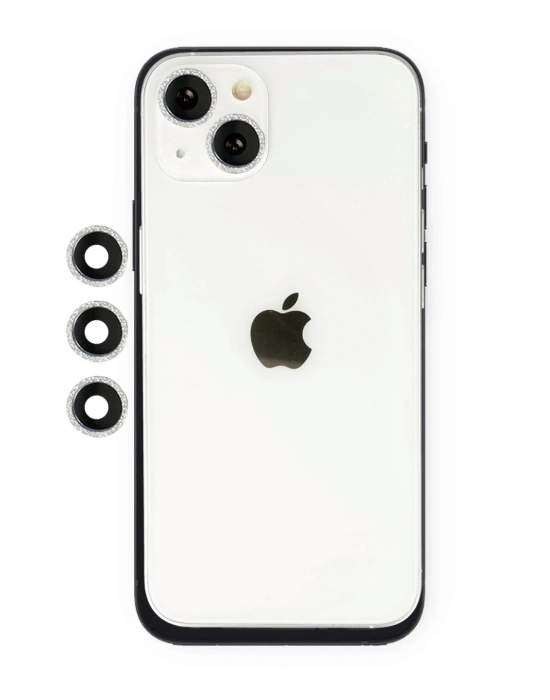 Newface iPhone 14 Shine Kamera Lens - Gümüş