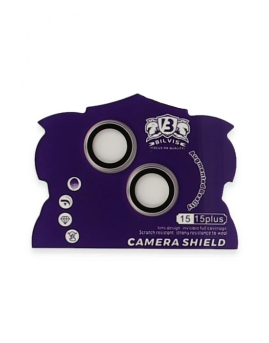 Newface iPhone 15 Bilvis Titan Kamera Lens - Pembe