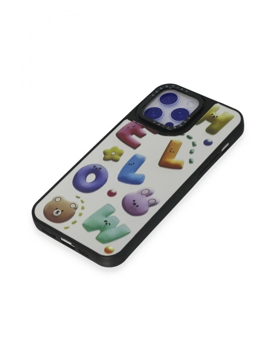 Newface iPhone 15 Pro Kılıf Mirror Desenli Kapak - Mirror - 15