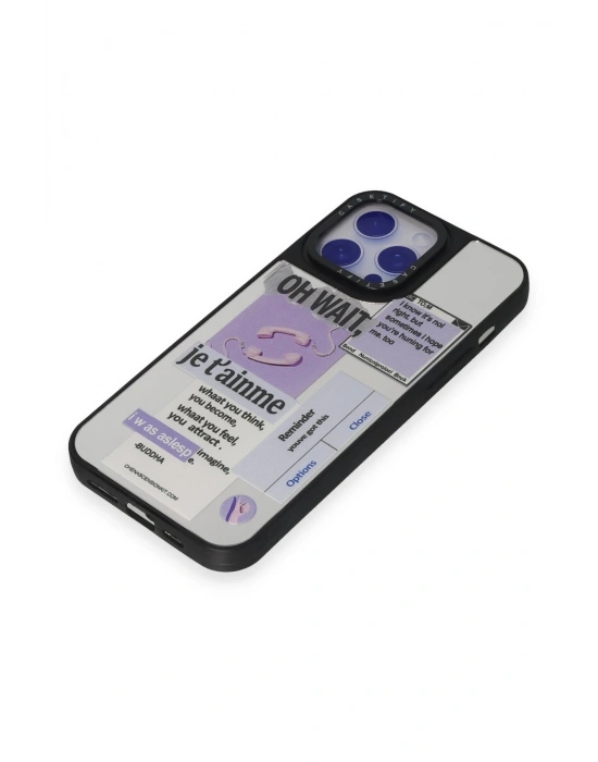 Newface iPhone 15 Pro Kılıf Mirror Desenli Kapak - Mirror - 4