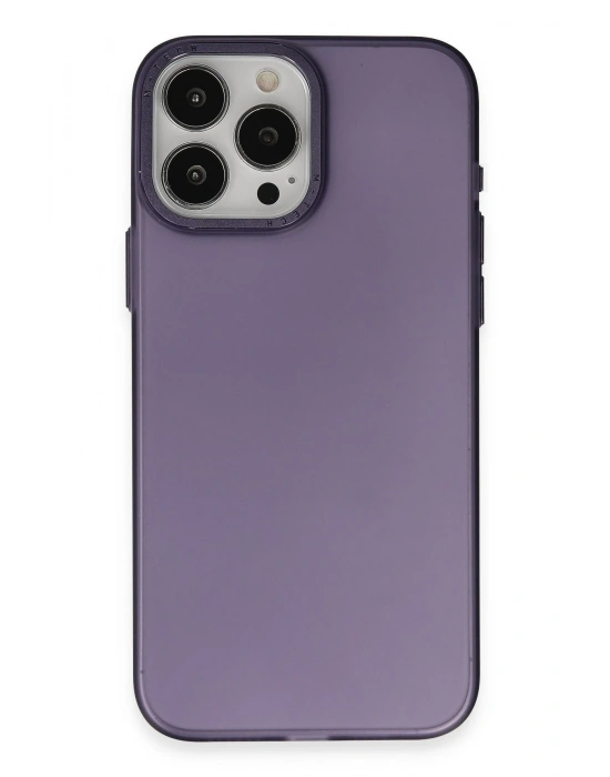 Newface iPhone 15 Pro Kılıf Modos Metal Kapak - Derin Mor