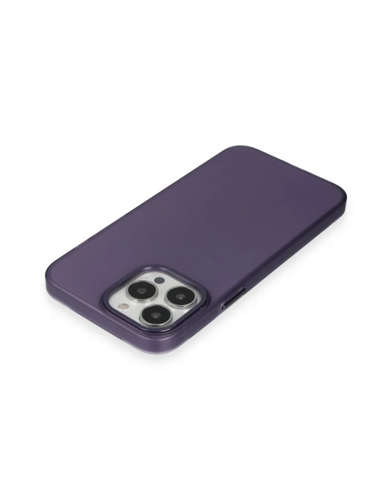 Newface iPhone 15 Pro Kılıf Modos Metal Kapak - Derin Mor