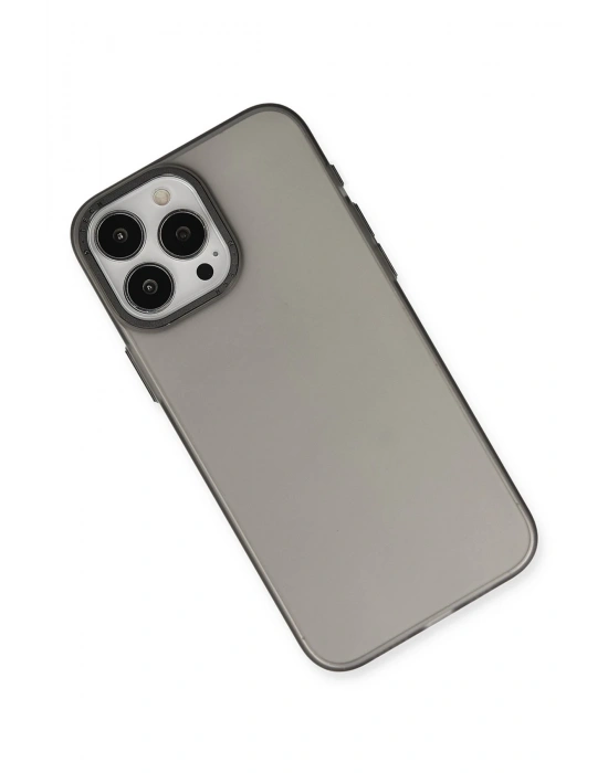 Newface iPhone 15 Pro Kılıf Modos Metal Kapak - Siyah