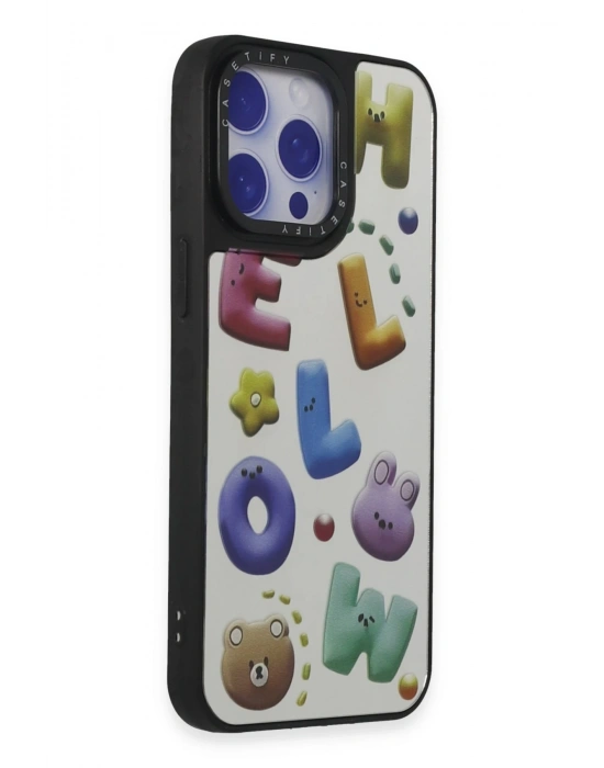 Newface iPhone 15 Pro Max Kılıf Mirror Desenli Kapak - Mirror - 15