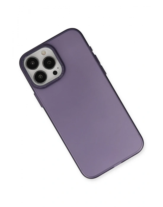 Newface iPhone 15 Pro Max Kılıf Modos Metal Kapak - Derin Mor