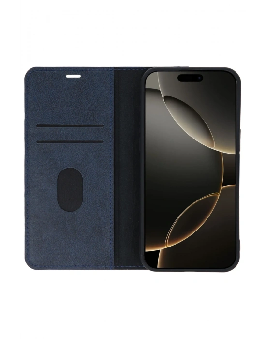 Newface iPhone 15 Pro Max Kılıf Trend S Plus Kapaklı Kılıf - Taba