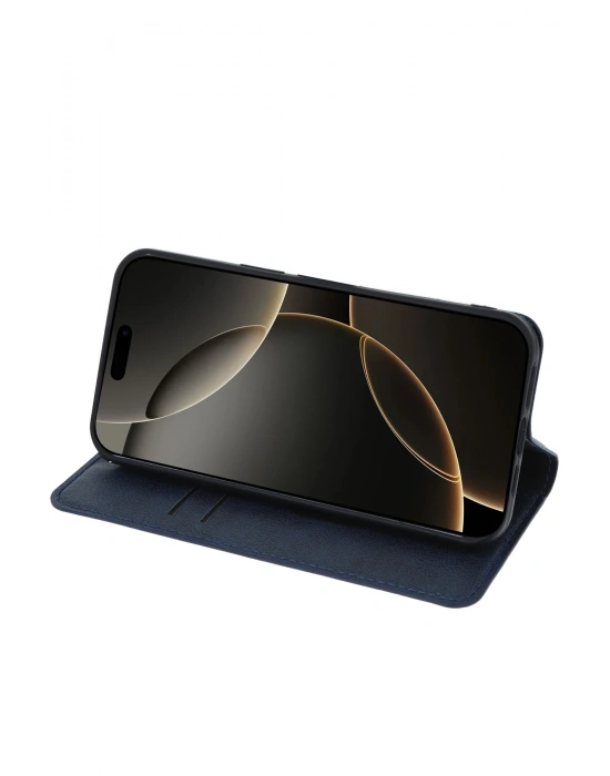 Newface iPhone 15 Pro Max Kılıf Trend S Plus Kapaklı Kılıf - Taba