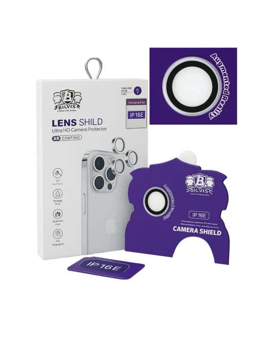 Newface iPhone 16E Bilvis Titan Kamera Lens - Beyaz