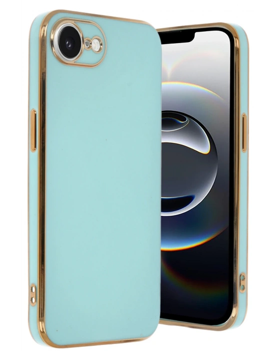 Newface iPhone 16E Kılıf Volet Silikon - Açık Yeşil