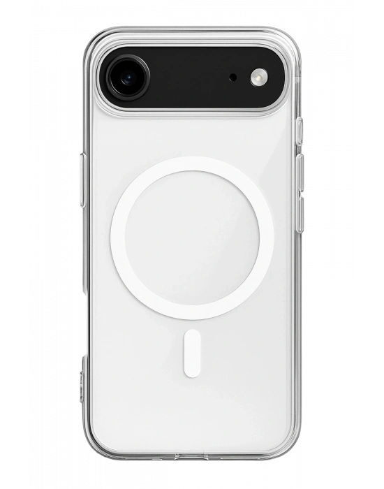 Newface iPhone 17 Air Kılıf Magneticsafe Şeffaf Silikon - Şeffaf