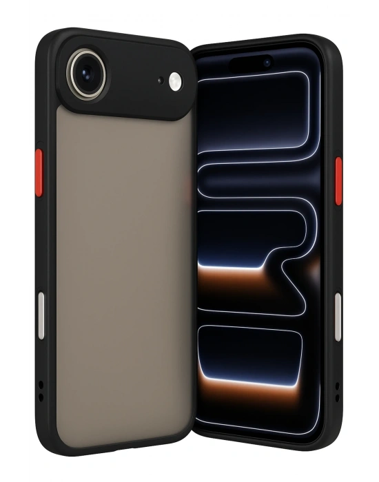 Newface iPhone 17 Air Kılıf Montreal Silikon Kapak - Siyah