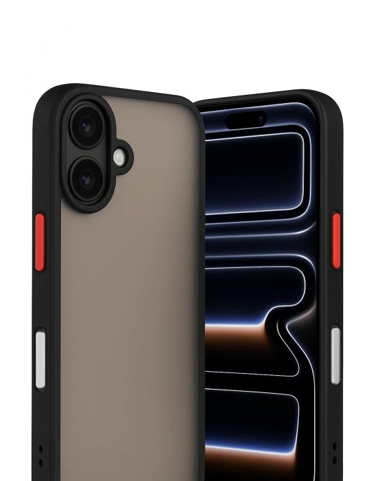 Newface iPhone 17 Kılıf Montreal Silikon Kapak - Siyah