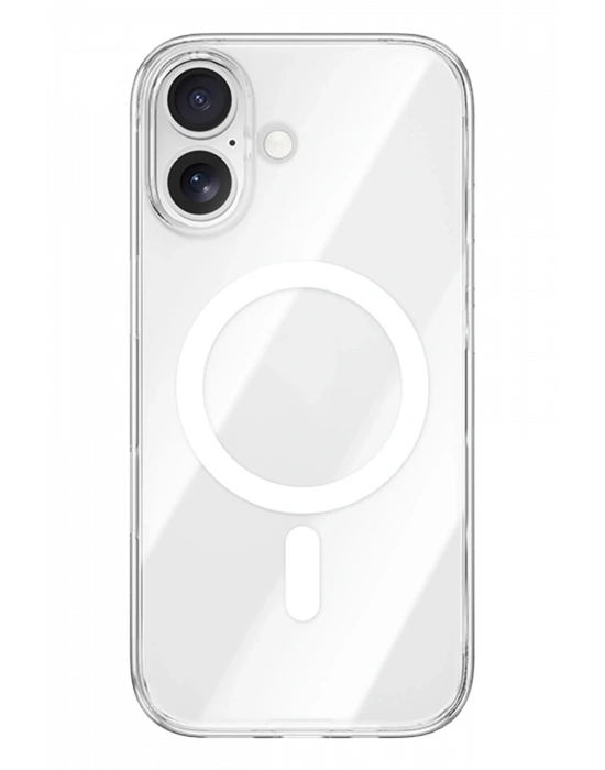 Newface iPhone 17 Kılıf Pc Real Magsafe Kapak - Şeffaf