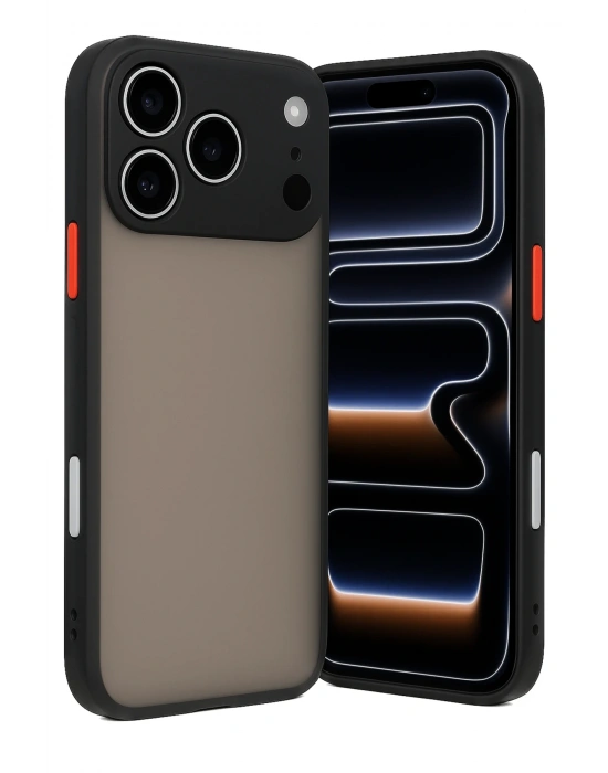 Newface iPhone 17 Pro Kılıf Montreal Silikon Kapak - Siyah