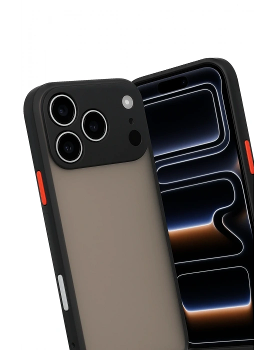 Newface iPhone 17 Pro Kılıf Montreal Silikon Kapak - Siyah